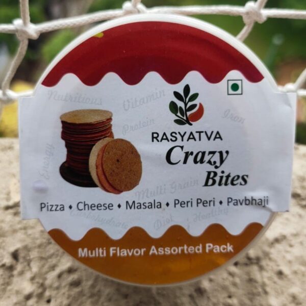 Crezy Bites Multi Flaver Assorted Coin Khakhra - 100 Gm - 5 Flavor in One Pack