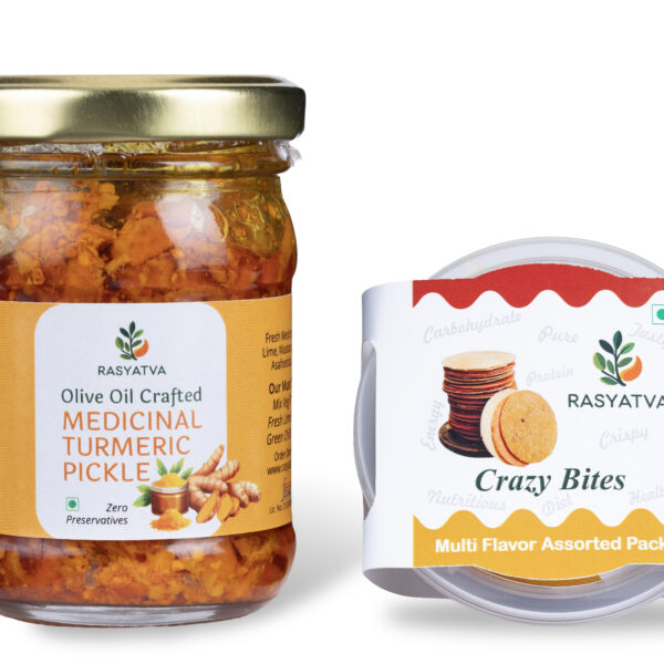 Medicial Turmeric Pickle + Crazy Bites