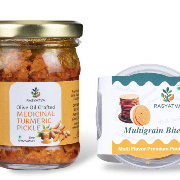Medicial Turmeric Pickle + Multigrain Bites