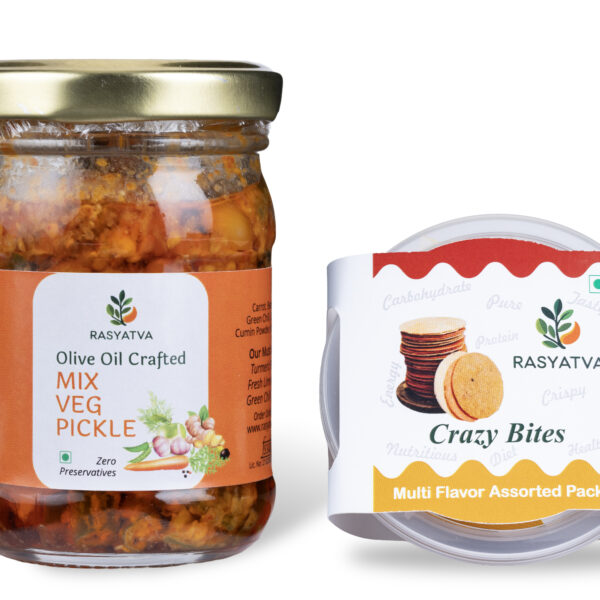 Mix Veg Pickle+Crazy Bites